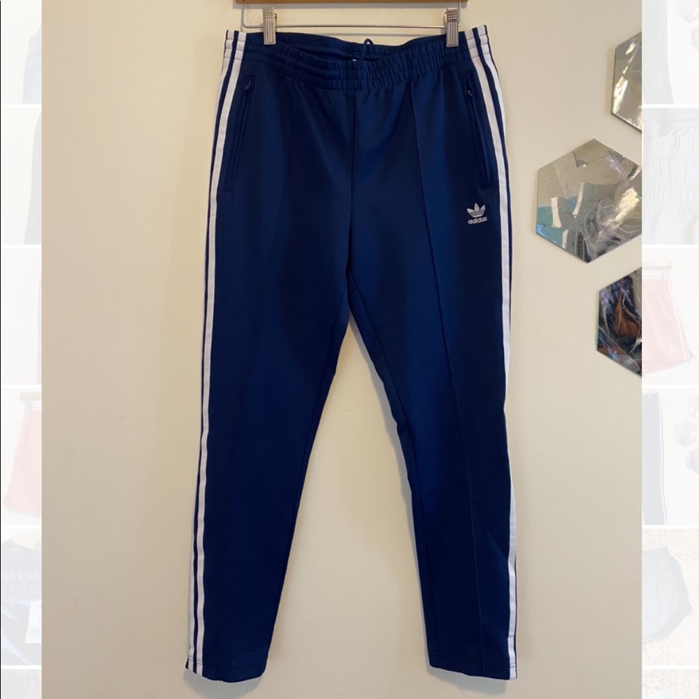 Adidas blue track pants